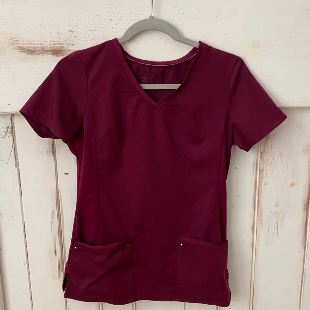 Healing Hands Purple Label Yoga Scrub Top